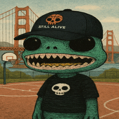 Still Alive Skull Basketball Dad Cap